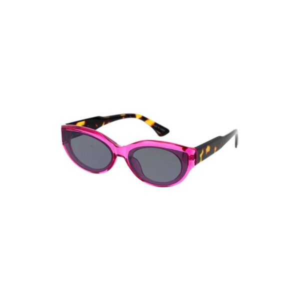 Oval Lens Translucent Sunglasses pink