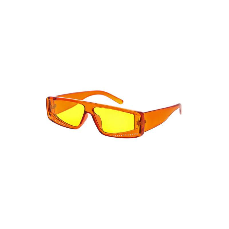 Jelly Frame Sunglasses w Rhinestones orange