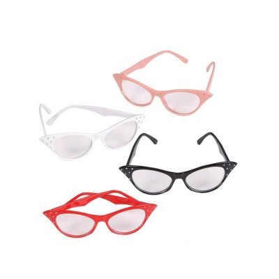 By the dozen - Cat-eye glasses with Rhinestones