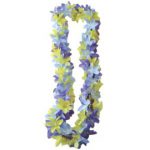 Wild Lily Dew-Drop Lei, Blue/Lavender/Yellow
