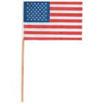 U.S. Plastic Flag - 4 Inch x 6 Inch - 1 Dozen