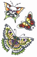 Vintage - 1960 Butterflies Tattoo