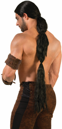 Warrior Wig With Long Brown Hair