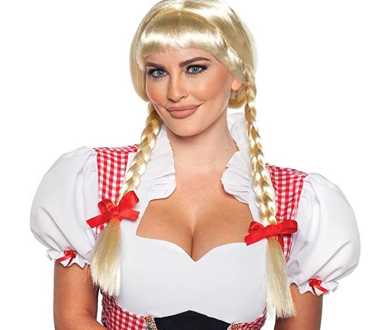 Swiss Miss Braided Blonde Wig