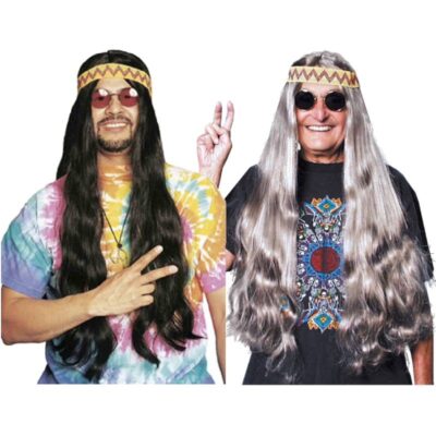 Long Hippie Costume Wig