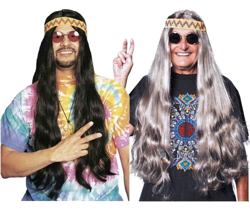 Long Hippie Costume Wig
