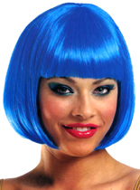 Sassy Wig Blue 20's style Bob Wig