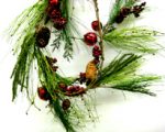 Garland w/ Red Bells, Berries, and Pine Cones