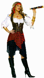 Sweet Buccaneer Lady Pirate Costume