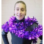 Purple Metal Garland, Deluxe - 6" x 9'