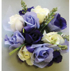 Bridal Rosebud Candle Ring - Purple Splendor, 6 Inch