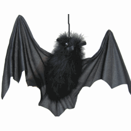 Flying Bat, 14" - lightly glittered
