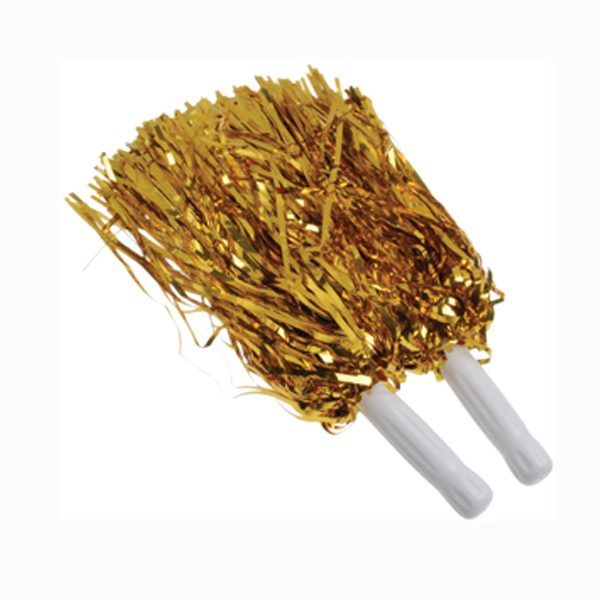 Gold metallic shaker poms