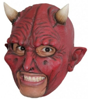 Devil Open Mouth area - Chinless Red w/ white horns