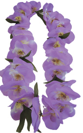 Phalaenopsis Orchid Lei, Purple