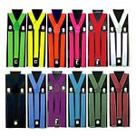 Solid Color 1" Width Suspenders