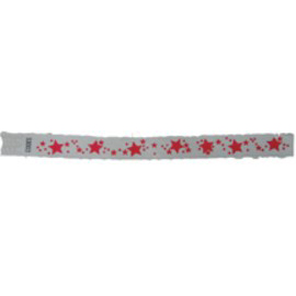 Tyvek Identification Stars Wristbands - white with red stars