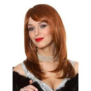 Sharon Mid Length Natural Red Wig