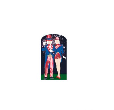 Aunt and Uncle Sam Life Size Photo Prop