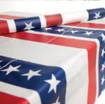 Patriotic Plastic Table Cover Roll