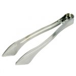 Silver Plastic Serving Tongs