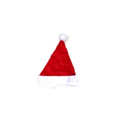 fleece plush red/white santa hat christmas claus