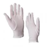White nylon gloves