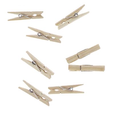 Wooden Spring Style Clothespins