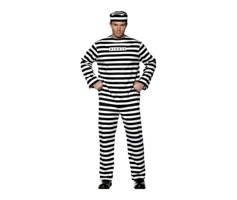 Convict Man – Adult Costume Prisoner Jailbird