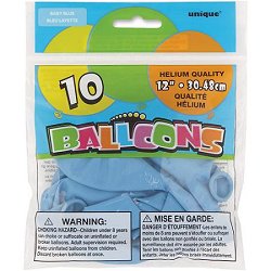 Baby Blue 12" Latex Balloons