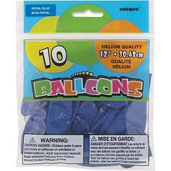 Royal Blue 12" Latex Balloons