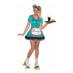 Adult Car Hop Waitress Costume