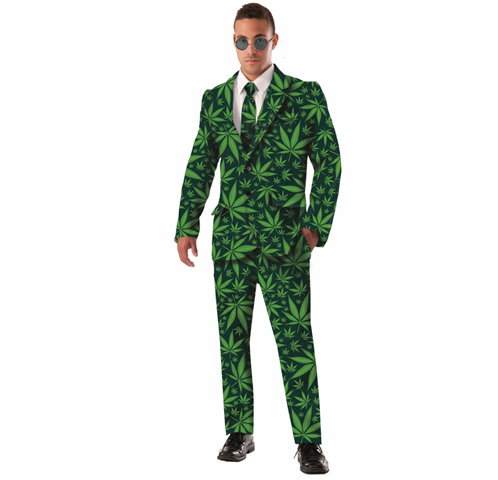 Joint Venture Marijuana Suit - Pot Leaf Print