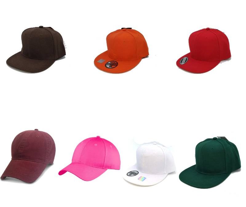 Adjustable Solid Color Baseball Caps
