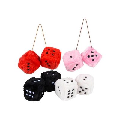 Party Plush Dice Pair Assorted Colors