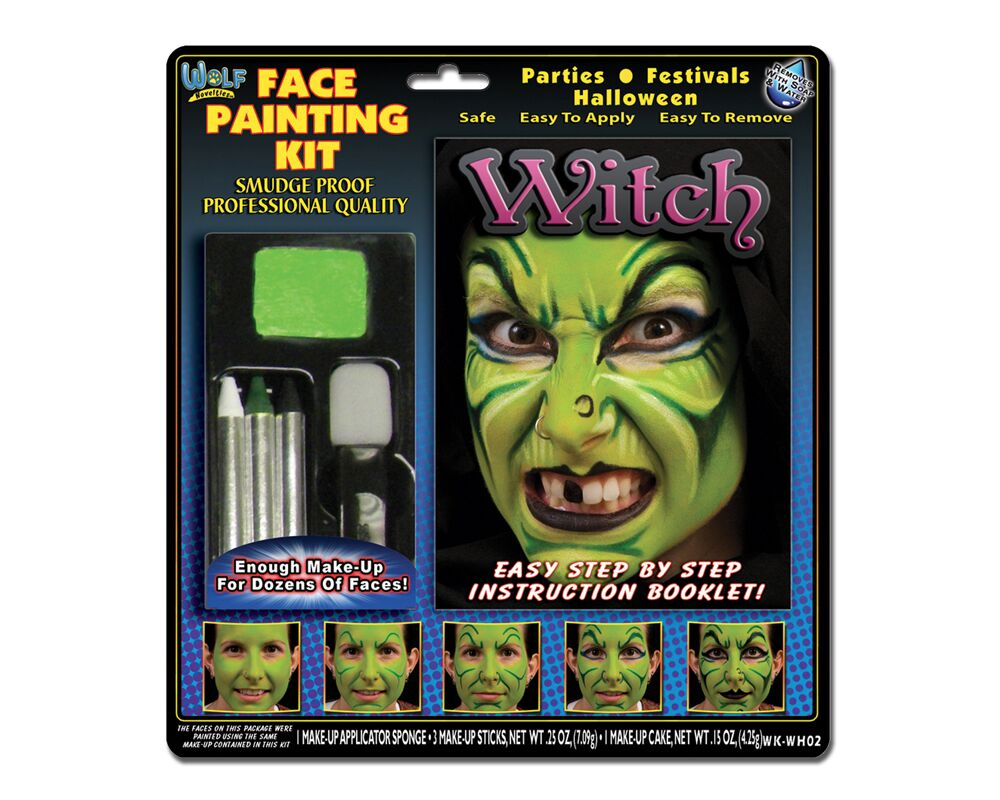 Witch Character Face Painting