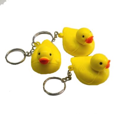 Squeezy Yellow Duck Key Chain