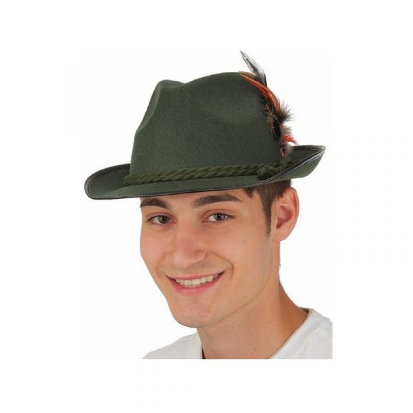 Green Felt German Hat - Large