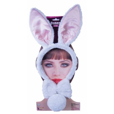Plush Bunny Ears Tail and Bow Tie set