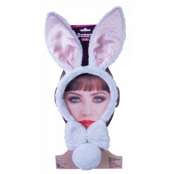 Plush Bunny Ears Tail and Bow Tie set