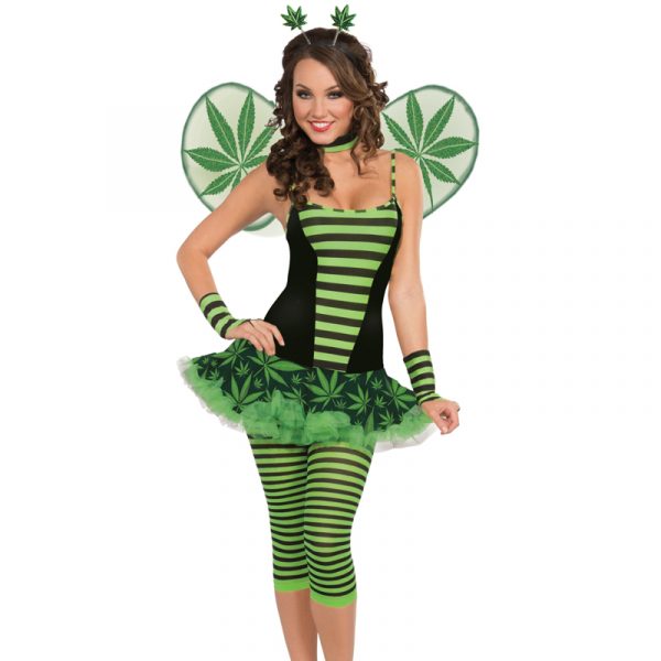 Marijuana leaf bumble Bee costume