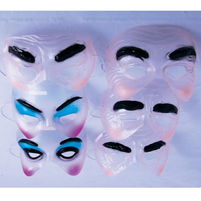 Transparent half face mask