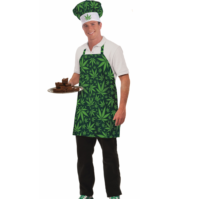 Marijuana Hat Apron Set