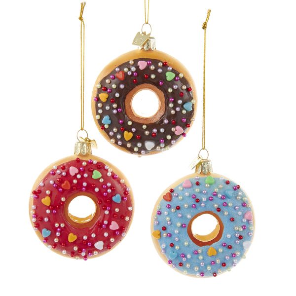 Donut sprinkles ornament