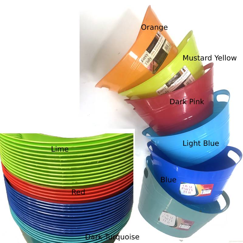 Buy Plastic Oval Multipurpose Tub with Handles Cappel's