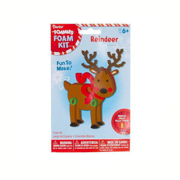 Holiday Foamies Reindeer Scarf