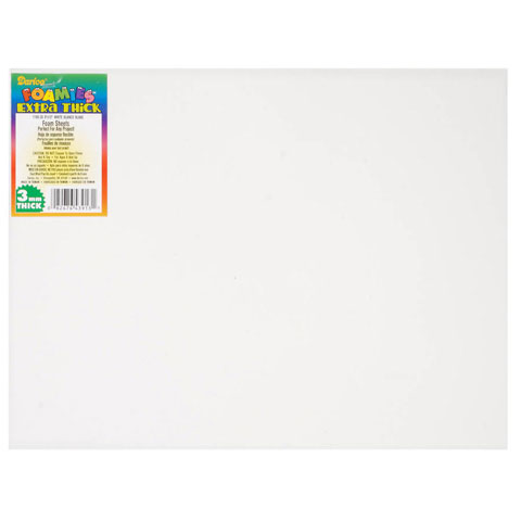 Foamies 18 x 12 white sheet