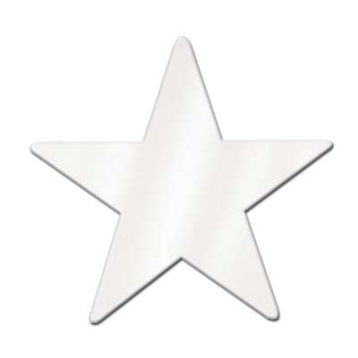 Foil Star Cutout White