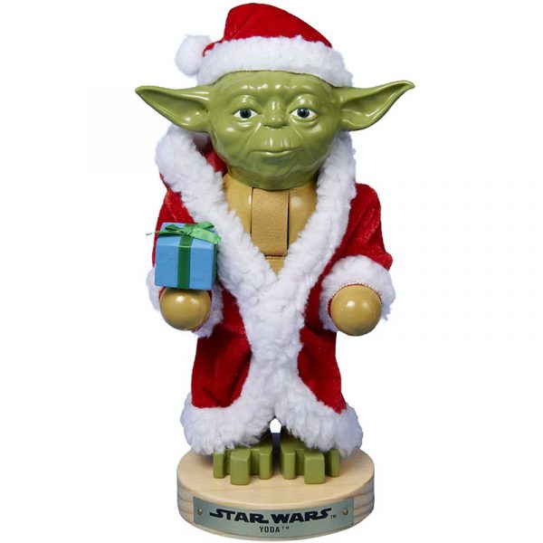 Yoda Nutcracker Red Santa Suit