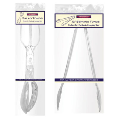 Clear Plastic Tongs